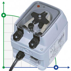 Pompe doseuse péristaltique AQUA PDP TEC-POOL 4-1 100-240VAC SANTOPRENE NOIR AVEC PRED.LEVEL