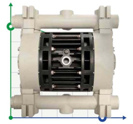 The pneumatic diaphragm pumps BOXER 150 PP IB150P-D-TPD--