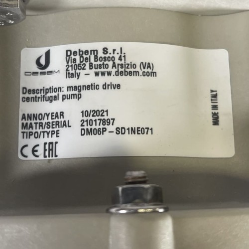 Pumpe mit Magnetkupplung  DM 06 PP mit 0,37 kW Elektromotor