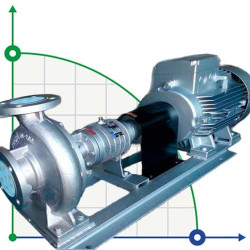 Unité de pompe pour huile thermique ВTKF-K 80-250, 45 kW (3000)