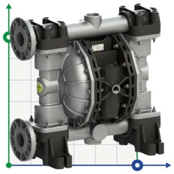 PHOENIX P700 ALU HYTREL ATEX Pneumatische Membranpumpe