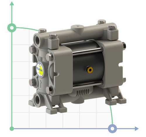 Пневматичний мембранний насос BOA Q8 PP