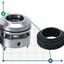 Багатопружинне ущільнення валу R-HG202 80, SIC/CAR, VITON, 304