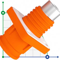 JC-CN08-S-01-LM, 150A ,1500V DC гнездо для АКБ гаечный тип, оранжевый