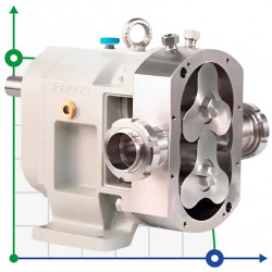 40TLS6-0.8C Bomba de levas con camisa de vapor para caramelo caliente