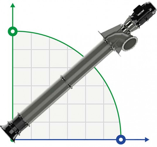 Axial flow propeller pump EVN 30A-2/30-1500/2.5 V01 with 30 kW motor