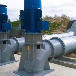 Axialströmungs-Propellerpumpe EVN 30A-2/30-1500/2.5 V01 mit 30 kW Motor