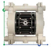 The pneumatic diaphragm pumps BOXER 150 PP IB150P-D-DPD--.