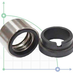 Sello mecánico R-GEA 30, CAR/SIC, VITON, 304