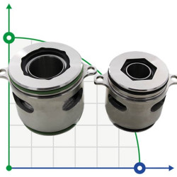 Картриджное уплотнение Grundfos R-706K 32, SIC/SIC/SIC/SIC, VITON, 304