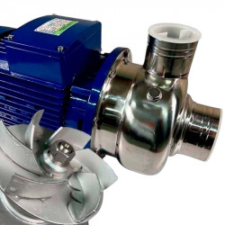 Bomba centrífuga de mosto BK100, 0,75 kW, AISI304, 380 V/50 Hz, 2900 con impulsor abierto