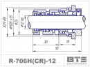 Garniture mécanique à cartouche pour pompe Grundfos R-706H(CR) 12, SiC/SiC, EPDM, 304