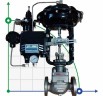 DN50 Клапан регулирующий с пневмоприводом для пара, конденсата 10Р11Y-DNx5016Z-L112C-C (корпус чугунный, седло SS304) с электропневмопозиционером YT-1