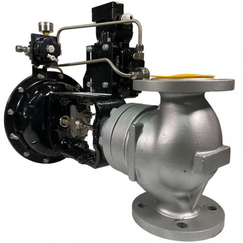 DN50 Клапан регулирующий с пневмоприводом для пара, конденсата 10Р11Y-DNx5016Z-L122C-C (корпус чугунный, седло SS304) с позиционером YT-1000, 4-20мА, 