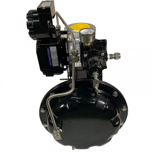 DN50 Клапан регулирующий с пневмоприводом для пара, конденсата 10Р11Y-DNx5016Z-L122C-C (корпус чугунный, седло SS304) с позиционером YT-1000, 4-20мА, 