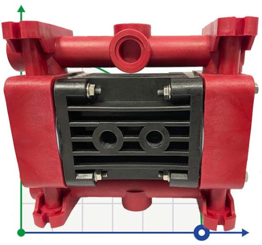RUBY 010P-P-NTPT-F pneumatic diaphragm pump