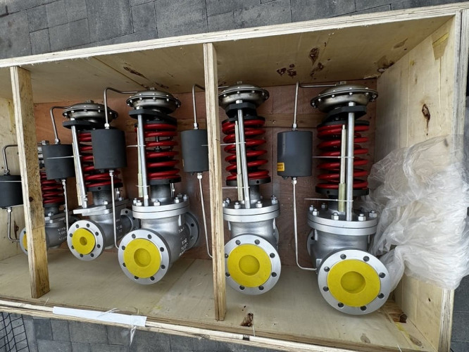 Редукційний клапан DN100, корпус WCB, тиск вхід 5 bar вихід 3 bar, пара, 1700 кг/год