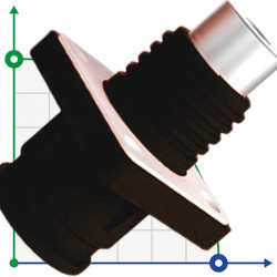JC-CN14-S-03-LM, 450A, 1500V DC коннектор гнездо для АКБ гаечный тип, черный