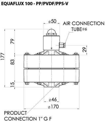 Демпфер пульсаций EQUAFLUX 100 PP