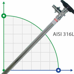 1000 мм, AISI 316L, HP насосная часть (труба) к насосу для бочек
