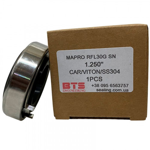 Механічне торцеве ущільнення MAPRO RFL30G SN 1.1/4 дюйми до роторних компресорів для біогазу, в матеріалах CAR/ VITON, 304