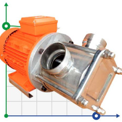 Насос для меда, сахара AlphaDynamic AD80/01/TR 4,5kW импеллерный передвижной