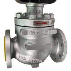 DN80 Pneumatic control valve 10Р11Y-DNx8016Z-L122C-C (cast iron body, SS304 trim) with YT-1000 positioner, input 4-20mA