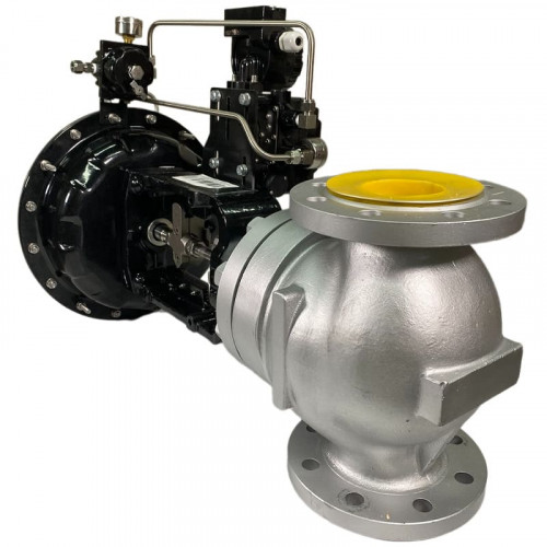 DN80 Válvula de control con actuador neumático para vapor, condensado 10P11Y-DNx8016Z-L122C-C (cuerpo hierro fundido, asiento SS304) con posicionador 