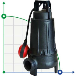 Bomba sumergible Dreno COMPATTA EVO 4, M con impulsor vortex