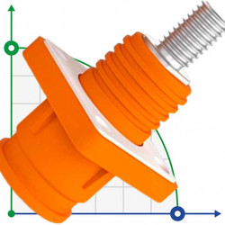 JC-CN12-SC-01-LD, 250A ,1500V DC коннектор гнездо для систем накопления энергии винтовой тип, оранжевый
