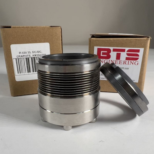 Cierre mecánico de alta temperatura para bomba Sulzer A R-650 35, SIC/SIC, GRAFITO, AM350/316