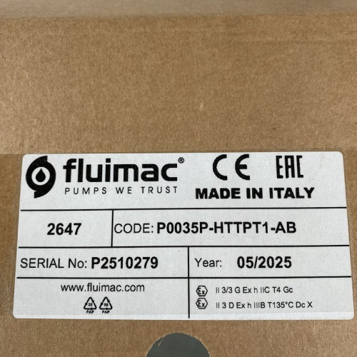 Пневматичний мембранний насос PHOENIX P35 PP HYTREL+PTFE/PTFE, 35 л/хв