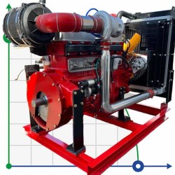 Motor diesel para estaciones de bombeo PD 6102TL 165kW, 3000rpm con toma de fuerza