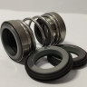 Sello mecánico doble para eje de bomba R-208 15, SIC/SIC/SIC/SIC, NBR, 304