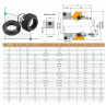 Механическое уплотнение R-120W 50, CAR/SIC, VITON, 304, WM