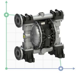 Pompe à membrane pneumatique PHOENIX P700 ALU HYTREL+PTFE ATEX