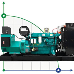 Industrial diesel generator XHYW-250GF with ATS, engine Weichai 300kVA, 250kW, 380V/50HZ open type