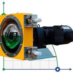 Industrial hose pump JXHIN-15-CI-F-NBR-P, 215 l/h, 0,55 kW, 12 bar, 380V
