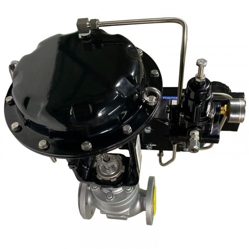 DN40 Регулирующий клапан с пневматическим приводом 10Р11Y-DNx4016Z-L122C-C (корпус CF8, седло SS304) с позиционером YT-1000, вход 4-20мА, Ex