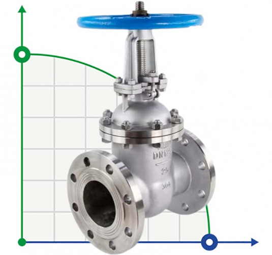 DN250 PN25 Keilventil mit einziehbarer Edelstahlspindel 30nzh64nzh DN250 PN25, GOST