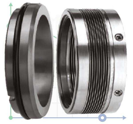 Dichtung mit Metallbalg R-MFL85N 18, CAR/SIC, VITON, 316, G9