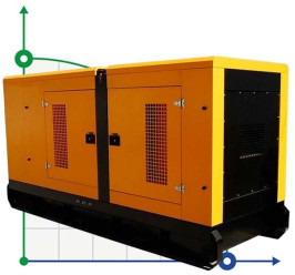 Industrieller Dieselgenerator XHYV-200GF mit ATS, motor Volvo 250kVA, 200kW, 380V/50HZ geschlossener Typ