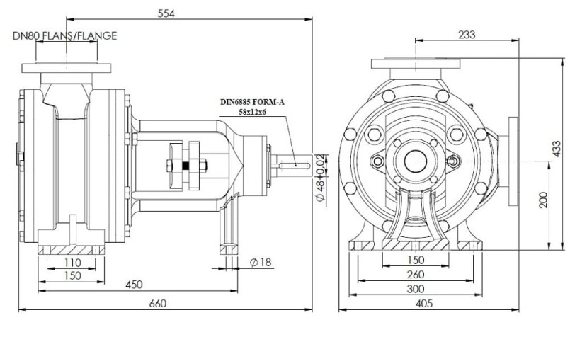 Pompa zębata Kupar KIP 3 cale do celulozy i papieru, 12-60 m3/h