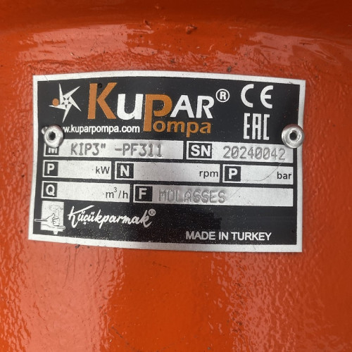 Pompa zębata Kupar KIP 3 cale do celulozy i papieru, 12-60 m3/h