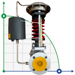 Редукционный клапан DN50, корпус WCB, давление вход 5 bar выход 3 bar, пар, 600 кг/ч