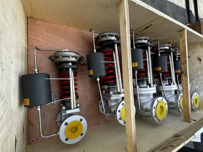 Редукційний клапан DN50, корпус WCB, тиск вхід 5 bar вихід 3 bar, пара, 600 кг/год