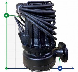 Pompe submersible fécale Dreno G2 GT 50/2/152 C.170 avec système de coupe
