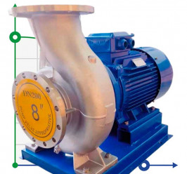 TKHW 200/345-55/4 (346/38), 55 kW, AISI 304, 1480 horizontal stainless steel pump