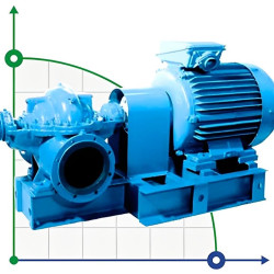 Double Suction Split Case Pump 1D1250-63, 315 kW, 1500