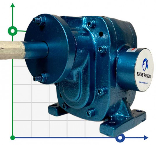 Zahnradpumpe für Glukose, Schokolade EMSE EDP 1006, 1 1/2 Zoll 6 m3/h, ohne Motor